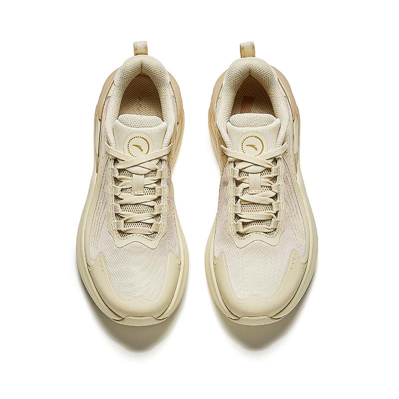 Anta C37+ Cushioning Rebound Low-Top Running Shoes Women's Natural Wood Color Sneakers 922435538-4