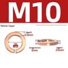 Pure Red Copper All-Copper Spring Washer, Bronze Round Washer Screw Metal Washer GB93