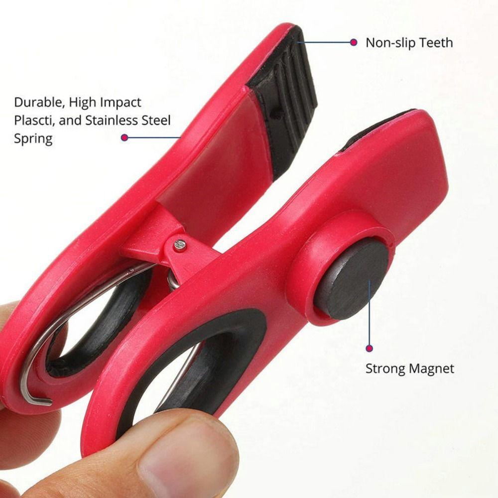 Moisture-proof Refrigerator Magnetic Clip Strong Magnet Food Sealing Clip  Snack