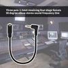 Wide Compatibility 3.5mm Male to Female Audios Adapter 3.5mm Right Angle Audios Adapter for Various Audios Equipment
