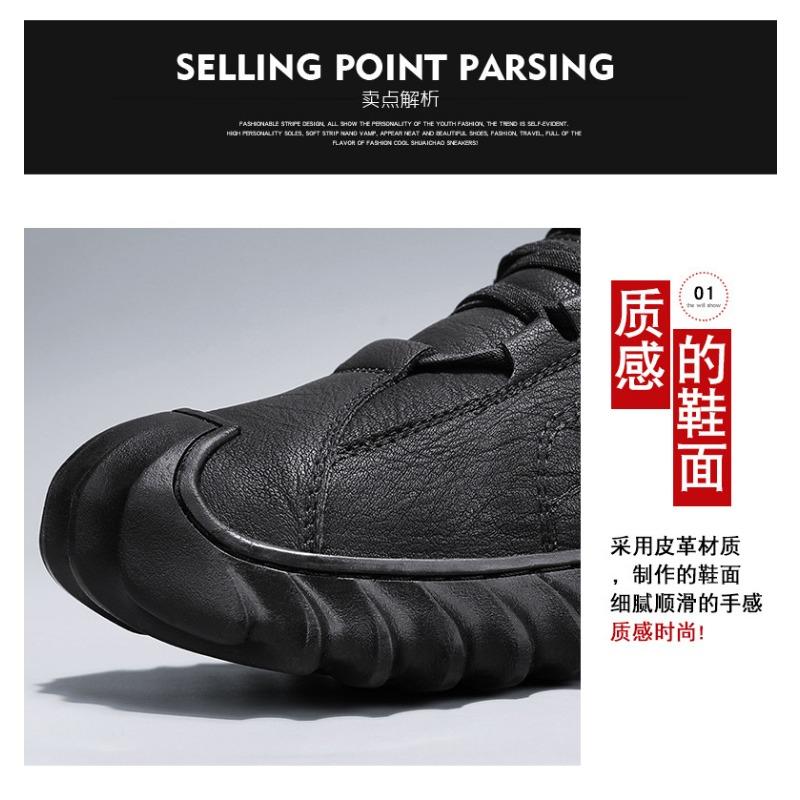 Warme Pelz Winter Herrenschuhe für Herren Plateau Leder Stiefeletten Mode Neuheit Prägnante Lässige Arbeitsschuhe Hochwertige Schuhe