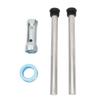 RV Water Heater Anode Rod with Sleeve Flat Cap 3/4in NPT Thread Magnesium Rod Replacement For Mor‑Fl