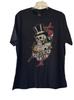 Lucky Brand Shirt Skull Poker Card Tee Classic Fit Black Graphic Size XL Death