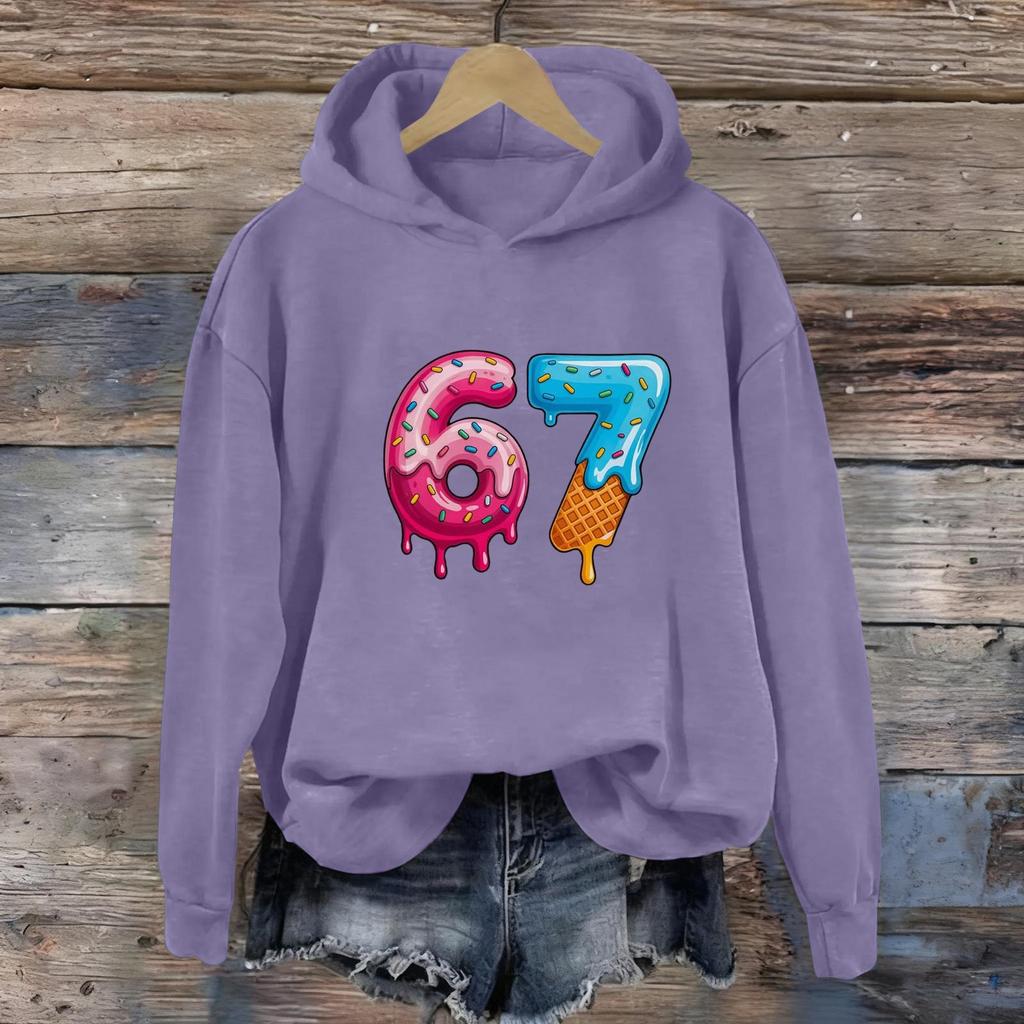 Women's Fashion Daily Versatile Casual Sweatshirts Long Sleeve Hooded Top Sweatshirts