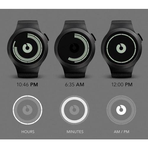 Ziro Saturn Black Watch Z0008WB