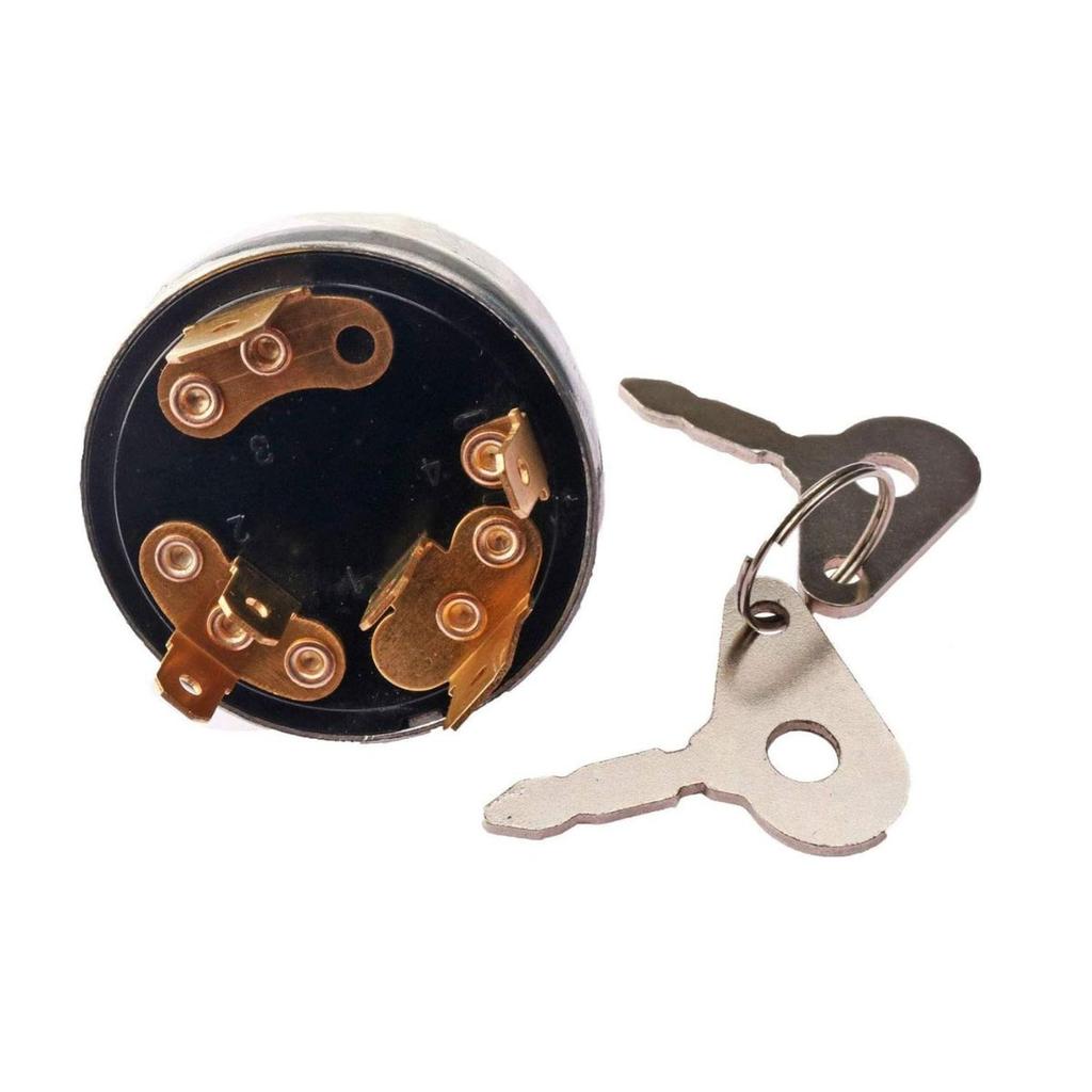Ignition Cum Heater Starter Switch Lucas Type with Two Keys for Massey Ferguson 12V