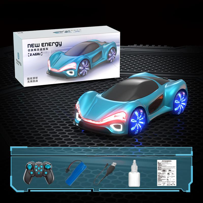 

Новая энергетическая концепция дрейфа с дистанционным управлением автомобиля с индукцией жестов, электрическая стримерная концепция трюкового автомобиля с длительным сроком службы батареи, зарядная куча Standard single electric синий