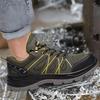 Oulylan Male Anti-Smash Work Protection Sneakers Wear-Resistant Steel Toe Safety Footwear Fashion Breathable Comfort Labor Shoes