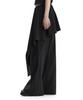 Teulimingbeodeu Layered Skirt Bootcut Trousers [ Black ]