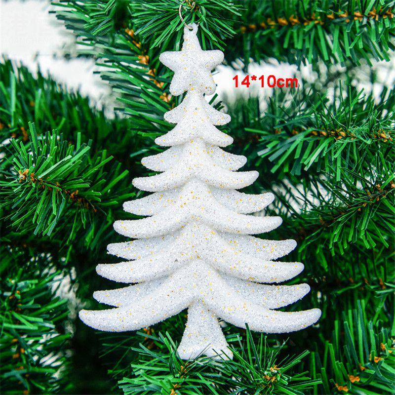 Elegant Christmas Tree Pendant Set With Shimmering Reindeer And Snowflake Baubles