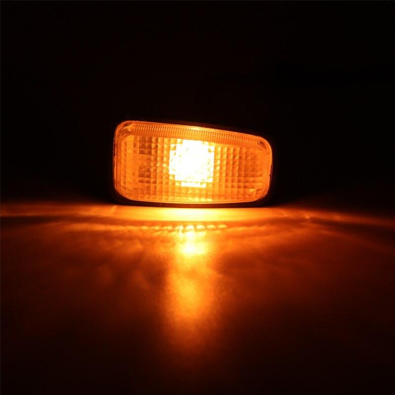Lot 2 Feux Répéteurs Clignotants LED Latéraux - Compatible Peugeot 106 306 406, Citroën, Fiat, Lancia 12V
