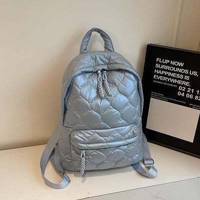 Rhombus bestickte Fadentasche, Sommerrucksack, neue lässige College-Studenten-Handtasche mit großem Fassungsvermögen, Rucksack.