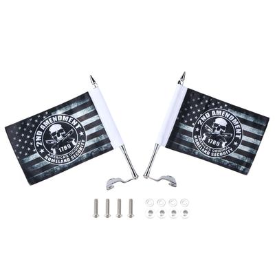 Kit de montage de mât de drapeau sur couvercle de coffre avec drapeau de la Sécurité intérieure L R Remplacement pour Gold Wing Tour DCT