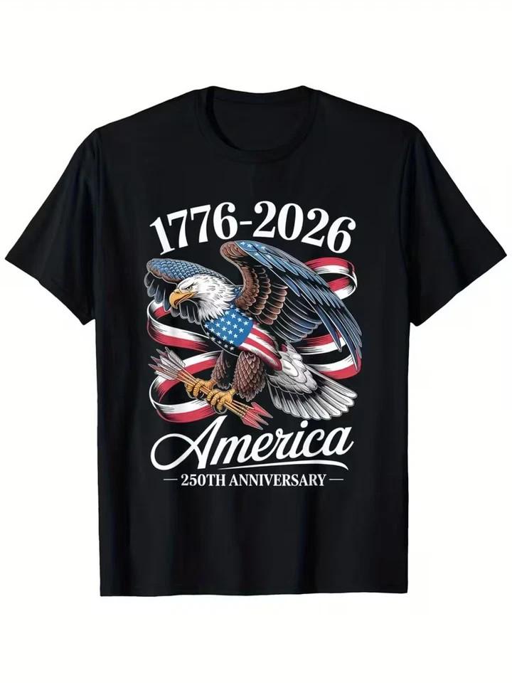 American Independence 250th Anniversary 17762026  Patriotic TShirt Reprint Unisex T-Shirt XXXXL