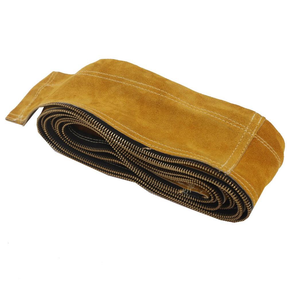 TIG Mig Cowhide Leather Welding Torch Cable Hose Cover 11.5ft L 4in Wide