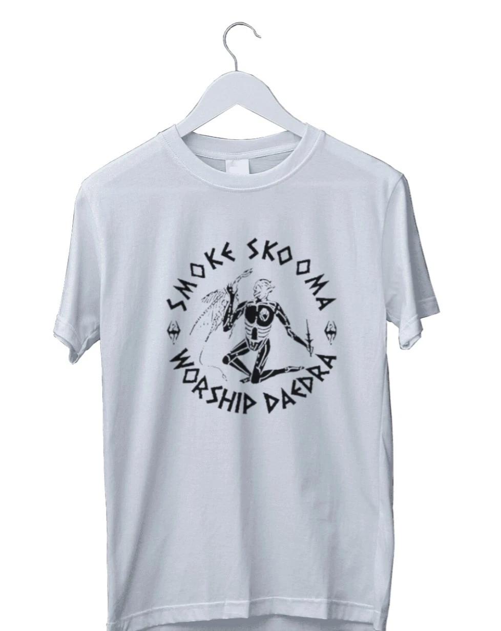 Men s and Women s T-shirts Smoke Skooma Worship Daedra Gamer Gaming Graphic XL