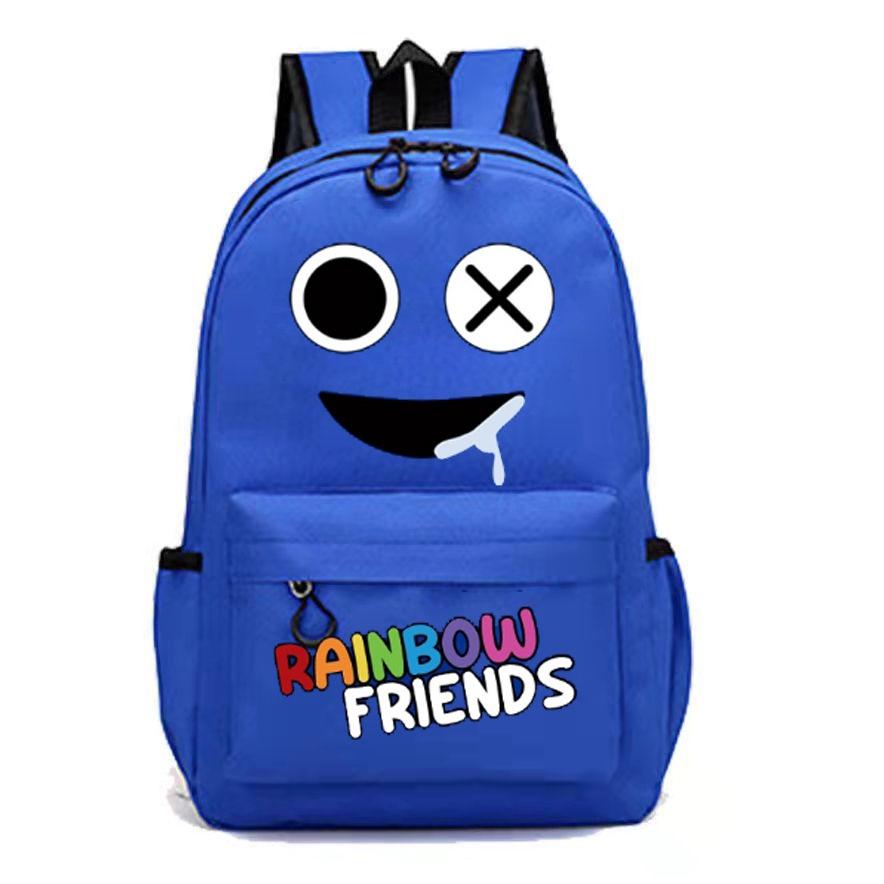 Rainbow Friends Original Design Canvas Backpack For Children Medium Size 20-35l Capacity