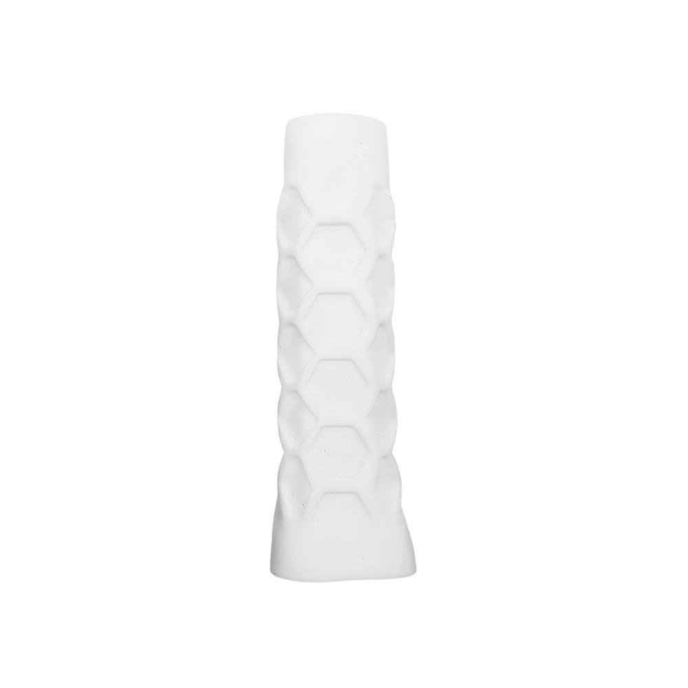 BA-High Elastic Silicone Handle Protective Cover Octagonal Honeycomb Pickleball Paddle Racket Grip Cover Accessories