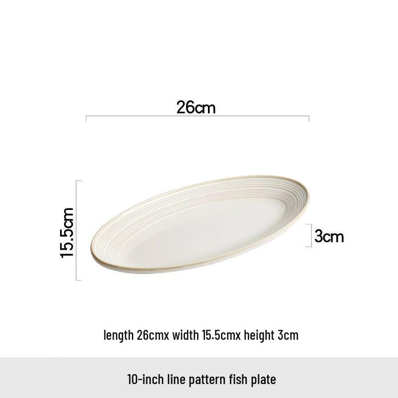 Light Luxury Ceramic Fish Plate 2025 - Stylish Deep Dish for Home or Hotel