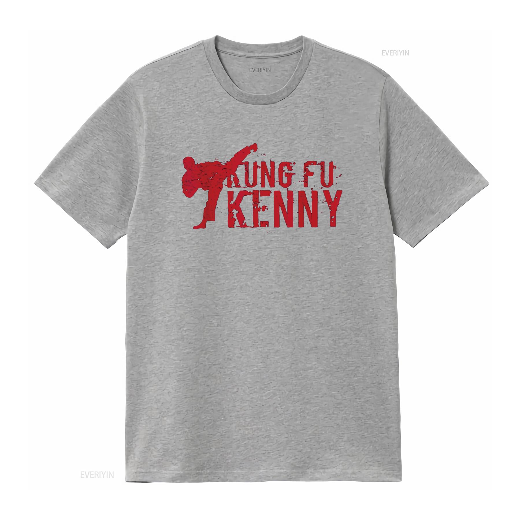 

kung fu kenny T shirt vintage Washed streetwear fashion homme Stylish Slightly Breathable graphic designer clothes Casual S