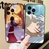 Japanese Animation I-Inuyasha Phone Case For IPhone 17 Air 16 15 14 13 Pro Max 11 12 Black Silicone Cover
