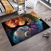 Day and Night Tree Art Rug Non-slip rug suitable for living room and bedroom sofas