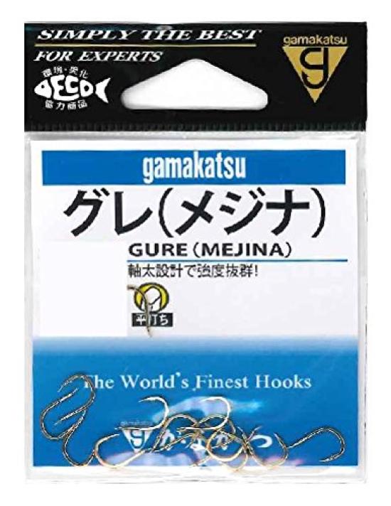 

Gamakatsu Greyfish (Mejina) Hook Gold Size 9 Fishing Hook