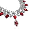 Extravagante, mehrfarbige Tropfenkette mit Wassereffekt, vielseitige Diamantkette für das Schlüsselbein, Damenkette