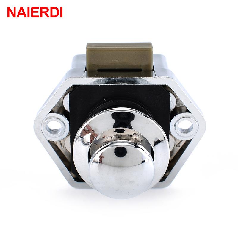 

NAIERDI 20mm Camper Car Push Lock Diameter RV Caravan Boat Motor Home Cabinet Drawer Latch Button Locks For Furniture Hardware