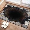 3D Optical Illusion Stone Stair Rug,Non-Slip Floor Mat for Bedroom Living Room Unique Visual Effect Carpet for Home Office Decor