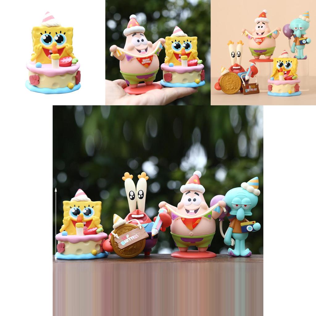 Spongebob Squarepants Pvc Creative Figurine For Birthday Party Decor And Collectors