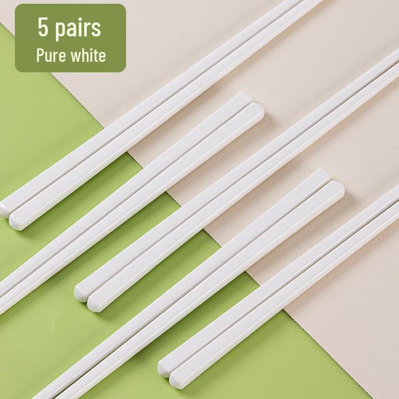 

Cream Style Ceramic Chopsticks Set 5 Pairs
