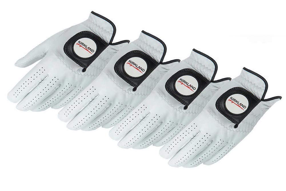 Kirkland Signature Golf Gloves Premium Cabretta Leather Large (4-pack)