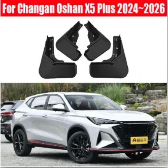 4 PCS Mud Flaps For Changan Oshan X5 Plus -2026 2024 Mudflaps Splash Guards Front Rear Fender Mudguards Car Accessories