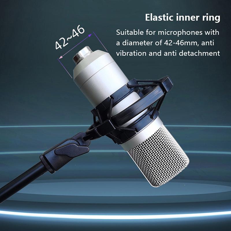 Universal Professional Condenser Microphone Shock Mount Holder Studio Recording Bracket For Large Diaphragm Mic Clip