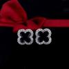 Lindon Pendientes de aleación de cobre con circonitas para mujer, pendientes colgantes para regalo de fiesta de boda