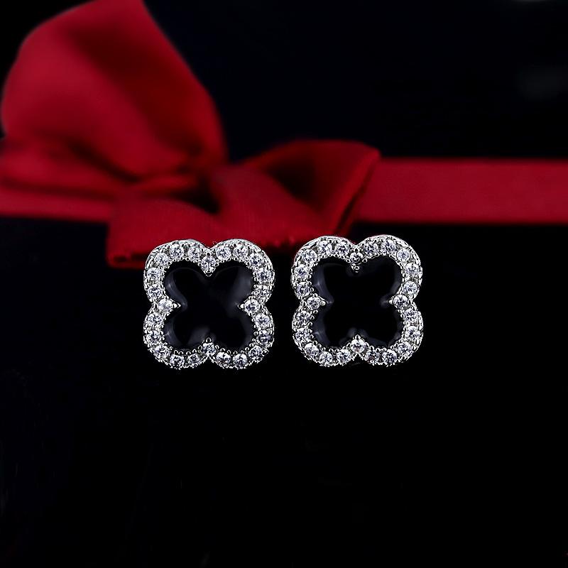 Lindon Pendientes de aleación de cobre con circonitas para mujer, pendientes colgantes para regalo de fiesta de boda