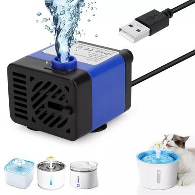 משאבת מים מיני טבולה USB DC 5V למזרקת חיות מחמד, אקווריום דגים, בריכה, מזרקה, הידרופוניקה