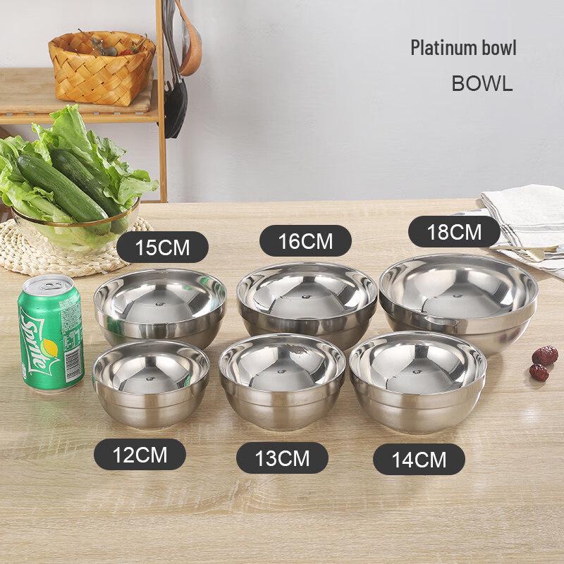 Double-Layer Anti-Scald Stainless Steel Canteen Bowl