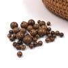 Natural Wood Chicken Wing Loose Beads for DIY Jewelry & Buddhist Accessories - Handmade Round Beads for Car Seat Cushions.