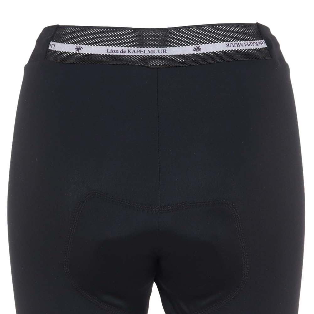 Lion de Kapelmuur Padded Cycling Tights with UV Platinum Size 34 Women's Spring/Summer Protection, Pad, Black,