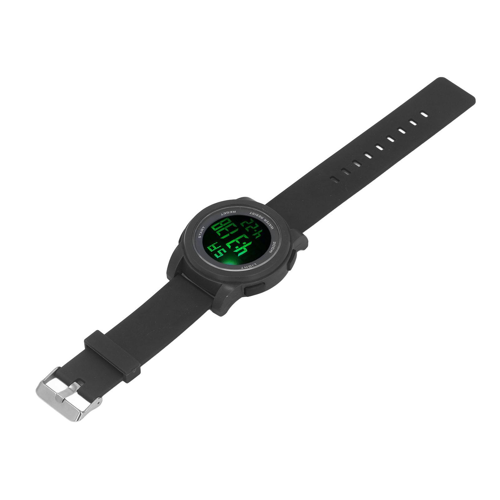 

Цифровые спортивные часы Многофункциональные Большой дисплей Светящиеся Водонепроницаемые 5 бар Часы для плавания для бега Походов