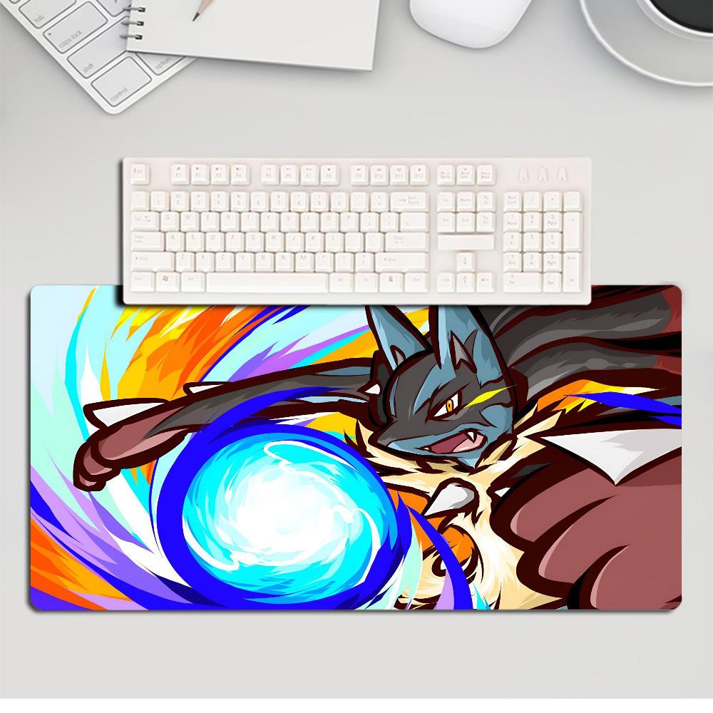 Anime PPokmon Mousepad Large Gaming Mouse Pad LockEdge Thickened Computer Keyboard Table Desk Mat