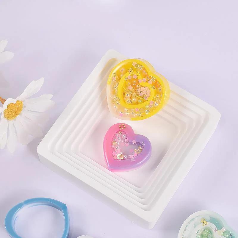 DIY Heart Shape Mold Silicone Epoxy Resin Molds Jewelry Tool Jewelry Accessories