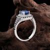 925 Sterling Silver Natural Kyanite Elegant Ring December Gemstone for Women &Lady Fine Jewelry Birthday Party Festiva Gift