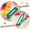 5PCS Candy Color Bead Heat Flower Hairpin Girls Side Bangs Hair Clips Ins Wind Duckbill Clip Headwear for Kid Hair Accessories