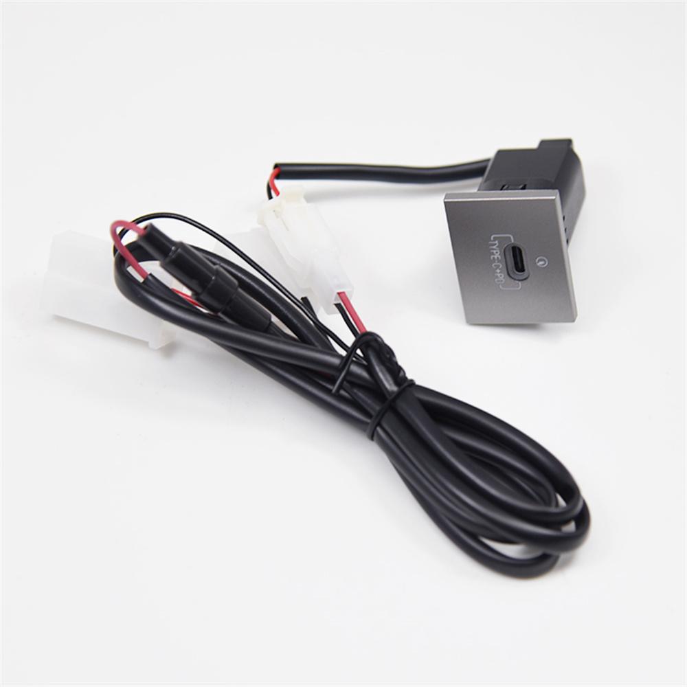USB-C PD Port Car Charger Socket Charging Power Adapter Fit For Ford Focus MK2 0