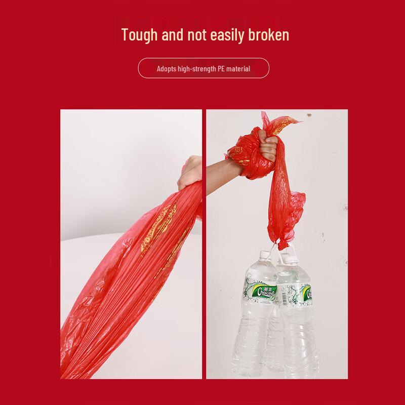 Homeglen Disposable Round Red New Year Tablecloth