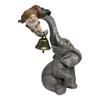 Bell Spirit Elephant Ornaments, Resin Outdoor Animal Statues, Villa Garden Balcony Craft Decorations