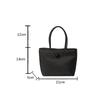 Simple Women Nylon Small Top Handle Shoulder Bag Versatile Solid Color Casual Bucket Shopper Handbag
